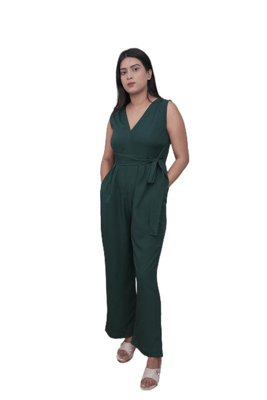 Azqaa Waistband Design Sleeveless Jumpsuit Women | Elegant And Modern One Piece Trendy Outfit | Comfortable Fabric & Tailored Fit